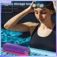 sujianxia|  Swim Eyewear Case Swim Goggle Case with Zipper Closure Lightweight Protective Box for Sw