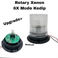 Rotary Xenon 6X Flashing Decorative Lights in Various Colors
