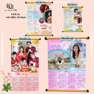 Print calendar CNY 2026 Silk Wall Calendar 40x60cm, 30x40cm - Print Calendar on Demand