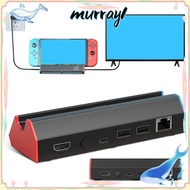 MURRAY TV Dock Station, 4K@120Hz USB HDMI Adapter, Portable Type-C Charger Dock for  Switch/Switch O