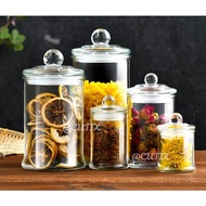 Airtight Glass Cookies Jar Food Container Classic Bottle Kitchen Storage Balang Kaca Botol Kedap Udara Kuih Raya 密封储存玻璃罐