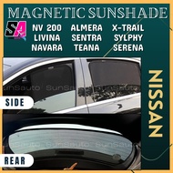 NISSAN Almera Livina Teana SylphyG11 XTrail Navara NV200 Sentra Magnetic Sunshade Rear Window Shade