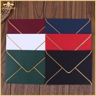 Solid Color Envelope 7'' x 5'' Vintage Bronzing Envelope for Baby Shower Wedding