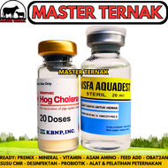 VAKSIN BABI HOG CHOLERA 20 DOSIS (1 BOTOL VAKSIN + 1 PELARUT) - Vaksin Kolera Babi untuk Pencegahan