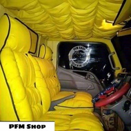 Pelindung 1 Set Sarung Jok plus Plafon|Atap dan Stir Mobil jenis TRUK ( Model Sofa Variasi )