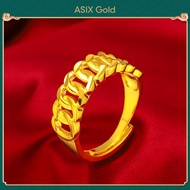 ASIX GOLD แหวนทองคำแท้ แหวนคู่ แหวนผู้ชาย แหวนผู้หญิง ทอง 24K ไร้ตำหนิ ไร้เกล็ด แหวนหัวใจ ปกป้องความรัก ของขวัญวาเลนไทน์ที่ดีที่สุด