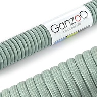 Ganzoo Paracord 550 Cord for Bracelets, Leashes, Collars, 30 m Nylon/Polyester Rope, 4 mm, 7 Core St