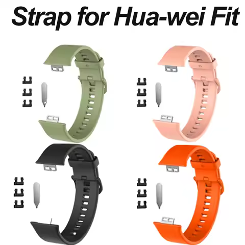 Silicone Band For huawei watch fit TIA-B19/B09 Smartwatch Wristband Belt for huawei watch fit