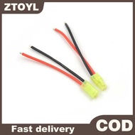ZTOYL 1pair Mini Tamiya Connector Male Female 2pin Battery wire 16AWG