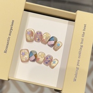 press on nails Cute Style Dopamine Star Cat's Eye Short Short Short Square Round Handmade Wearing Na