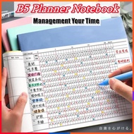 B5 Planner Book Self Regulator Time Notebook Daily Per Month Notepad School Office Journal Note Book