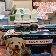Han-otic ear drops to prevent ear rot in dogs and cats (15ml) - bachphienpets