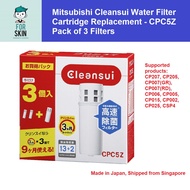 Mitsubishi Cleansui Water Purifier Cartridge Replacement (CPC5Z) - Pack of 3 Filters