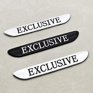 2PC 3D Metal EXCLUSIVE Side Fender Sticker Emblem Badge Car For Mercedes Benz W205 W213 C43 C63 C200