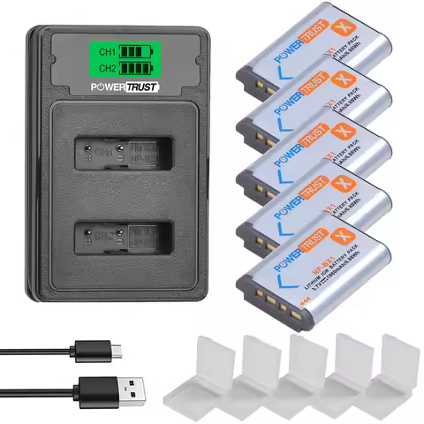 NP-BX1 Battery NPBX1 BX1 and Fast Dual Charger for Sony AS20, AS100, AS200, CX405, CX440, H300, HX90