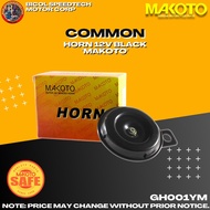 COMMON HORN 12V BLACK "MAKOTO" (GH001YM)