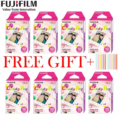 10 20 30 50 80 Sheets Fujifilm Instax Mini 11 Film Candy Pop For Fujifilm Fuji Instax Mini12 70 25 5