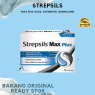 Strepsils Max Plus 16loz. Antiseptik Lognocaine