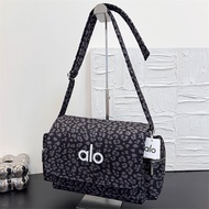 Autumn Winter alo Large Capacity Leopard Print Messenger Bag Girls American Retro Casual Bag Canvas 