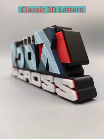 Robotech / Macross Logo three-dimensional font, standee, nameplate, emblem, high - appearance - leve