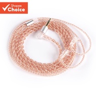KBEAR 2PIN MMCX QDC TFZ IEM Cable 4-Core Pure Copper Earphone Replacement Cord with 3.5mm Plug for K