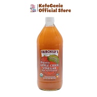 FAIRCHILD'S Organic Apple Cider Vinegar 946ml - Low Carb | Keto Diet Friendly USA