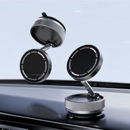 K10a 360° Magnetic Car Mount Holder สีเทา ขาตั้งแม่เหล็ก ที่วางโทรศัพท์ในรถยนต์ แบบพับได้ ปรับ-หมุนไ