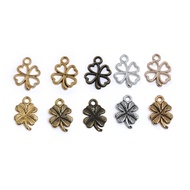 Four-leaf Clover Pendant Retro DIY Alloy Jewelry Accessories Plant 0.4g 16 * 12mm6.18 3FAF