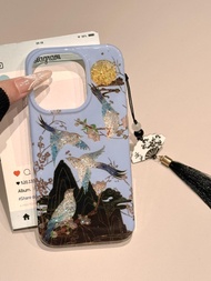 Magpie Shangmei Tip Suitable for ihone17promax Apple 16pro New Chinese Phone Case 1513 Glitter