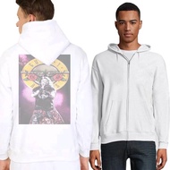 AXL Rose Hoodie Cotton Fleece Material | Pullover & Zipper Hoodie White