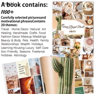 [TG1] 1100+ Vision Board Book, Vision Board Supplies For Women, Vision Board Clip Art Book, Vision B