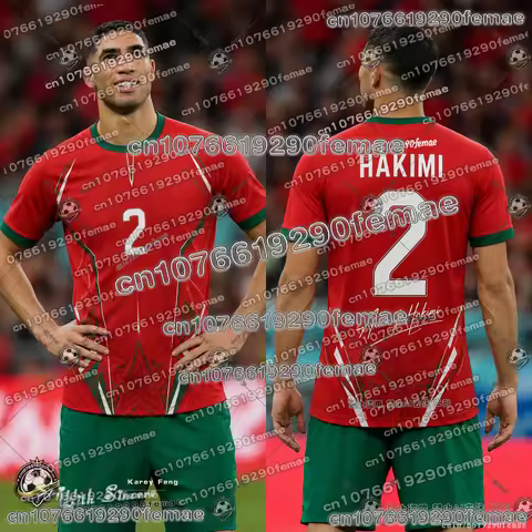 2026/27 Morocco Soccer Fan Shirt Custom Style Collectible Commemorative Football Jersey Outdoor Trai