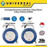 [SG SHOP SELLER] D.T.England Extension Cable Reel (1 Way 6 Meter) (2 Way 10 Meter) DT9800