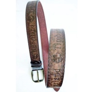 Timberland Squared Buckle Belt (Dark Brown)