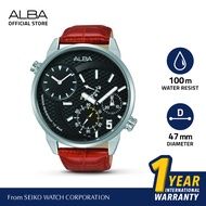 Jam Tangan Pria Alba Active Quartz Leather A2A007 A2A007X1 Original