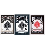 Bicycle Black Rider Back Playing Cards - Standard Jumbo