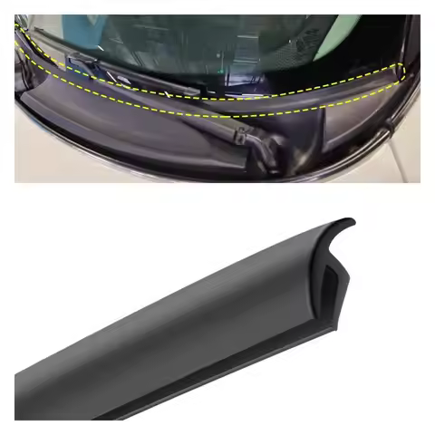 1/1.7/3/5 Meter Length Car Windshield Cowl Rubber Seal Strip H-Shape Profile Black Car Weather Strip