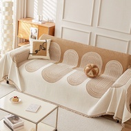 Couch Cover, Bohemian Chenille Couch Cover, Sofa Cover for 3 Cushion Couch, 2 3 Seat Cover Protector