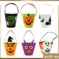 [PerfkMY] Halloween Bags Bucket Halloween Treats Bucket Party Favors Multipurpose Kids Bag