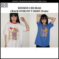 RONRON I RR BEAR CRACK OVER FIT T SHIRT 2Color
