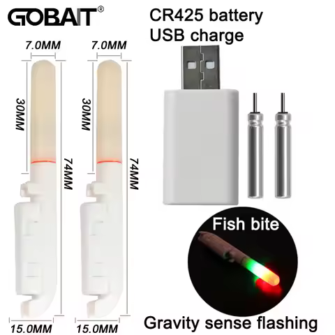 Electronic Fishing Light CR425 3.6V Battery USB Charge Rod Sense Strike Indicator LED Stick Pesca Ta