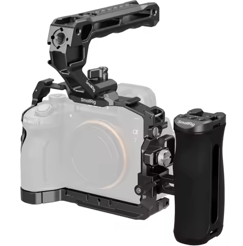 SmallRig Camera Cage Kit For Sony A7 V/A7R V/A7 IV, HawkLock Quick-Release NATO Rail,Arca-Swiss Quic