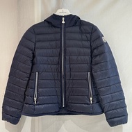 MONCLER 藍色連帽羽絨外套 兒童12碼（152cm）