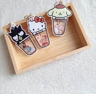 【漫遊台灣】Sanrio三麗鷗 搖搖樂鑰匙圈-珍珠奶茶 壓克力 吊飾