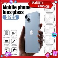 5Pcs Camera Lens Glass Protector on For iPhone 11 12 13 14 Pro Max Tempered Glass For iPhone 14 Plus 12 13 Mini Camera Protector