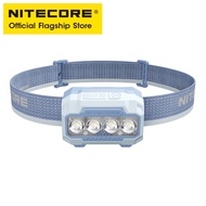 NITECORE HA23 UHE น้ำหนักเบาไฟฉายคาดศีรษะถ่าน AAA 3อุณหภูมิสี600ไฟหน้าจักรยาน IP68สำหรับกลางคืนตั้งแ