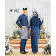 (Navy Blue) SET COUPLE | SET NIKAH | SET TUNANG | KURUNG MODEN SHANIZ