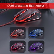 Wired Gaming Mouse RGB Mechanical 7-Key Competitive 8000 DPI