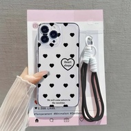 [ Case+Support Strap] Aesthetic Cute Case For VIVO Y400/Y100/Y01/Y02/Y03/Y04/Y20/Y27 4G/Y28 4G/Y29/Y