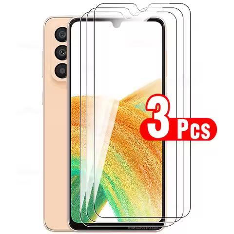3Pcs protective glass for samsung galaxy a33 5g 6.4'' sumsung a33 a 33 33a glasses tempered screen p